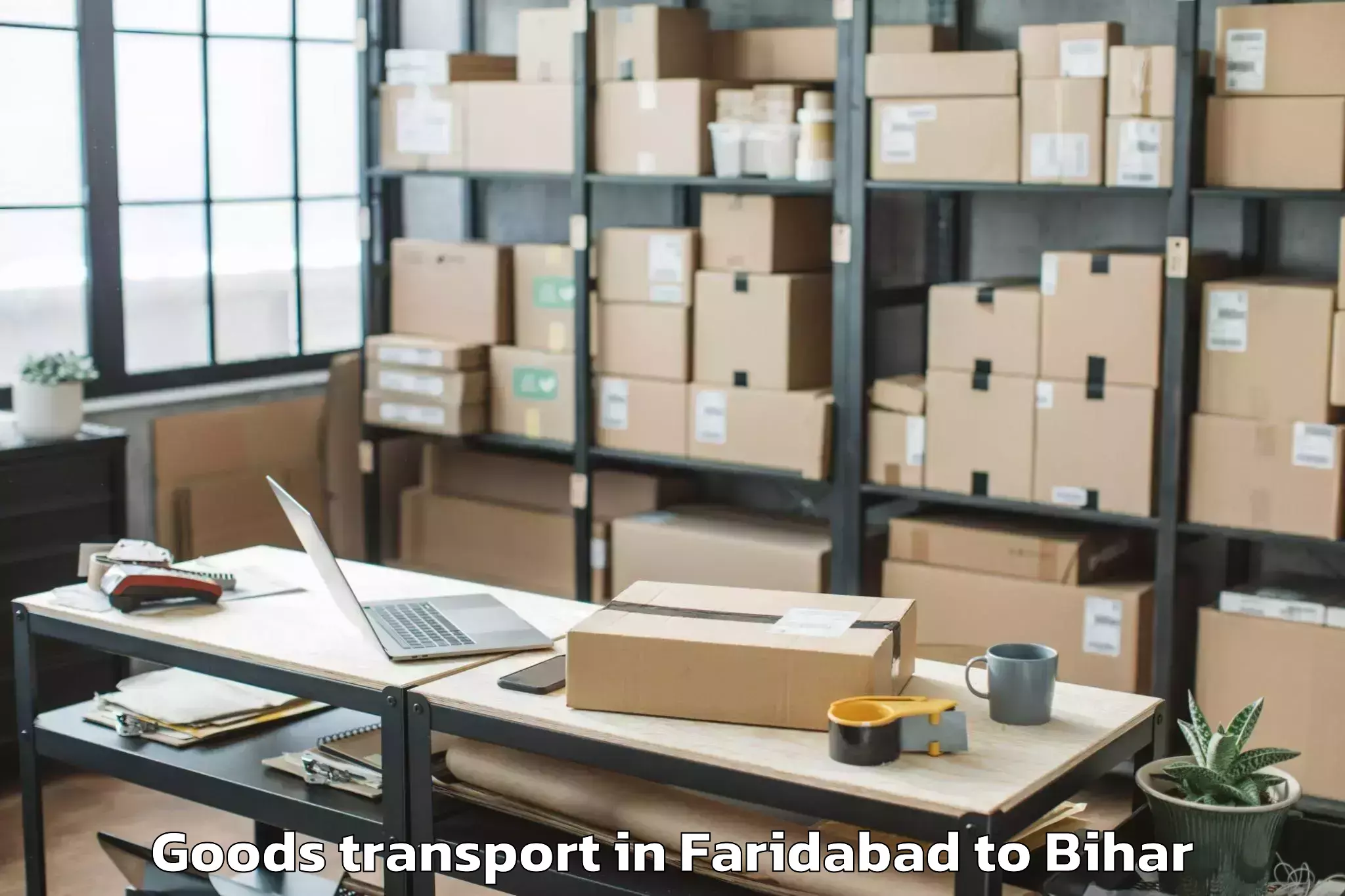 Hassle-Free Faridabad to Laheriasarai Goods Transport